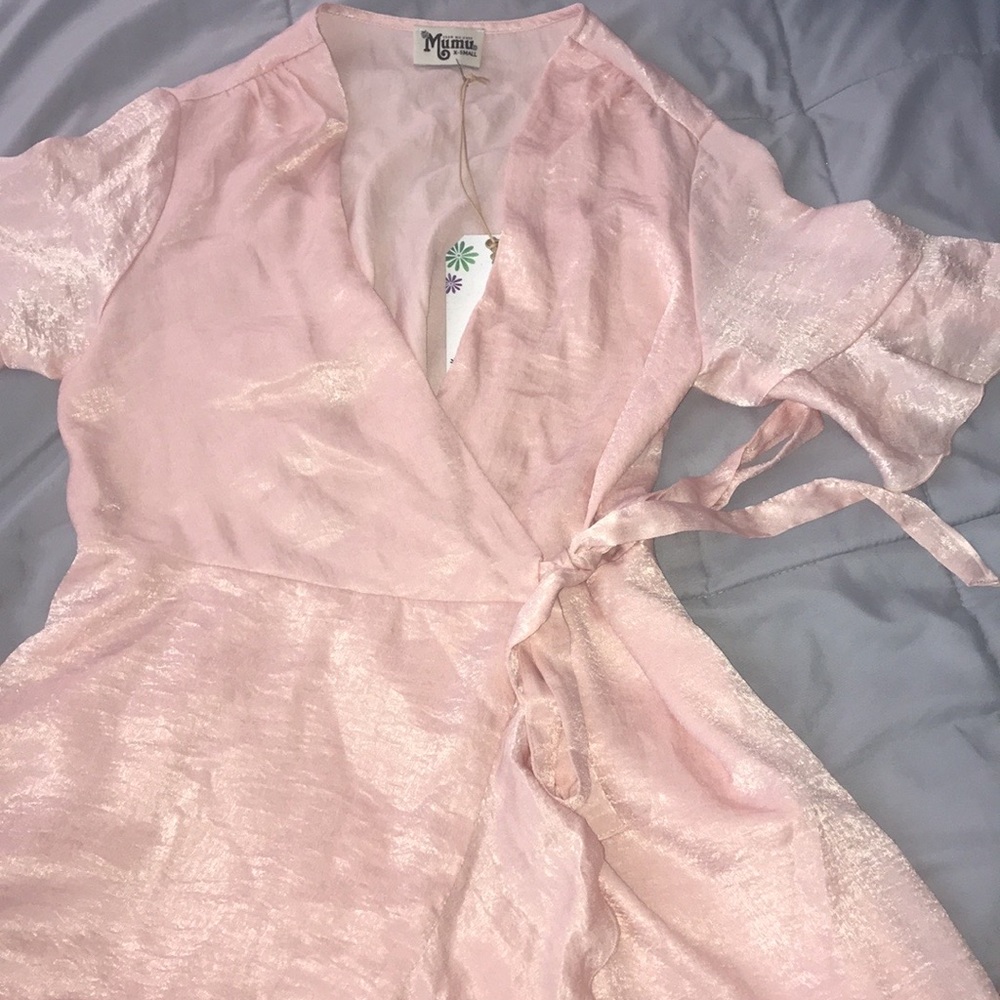 ShowMeYourMuMu Evelyn Mini Wrap Dress - Picture 4 of 7